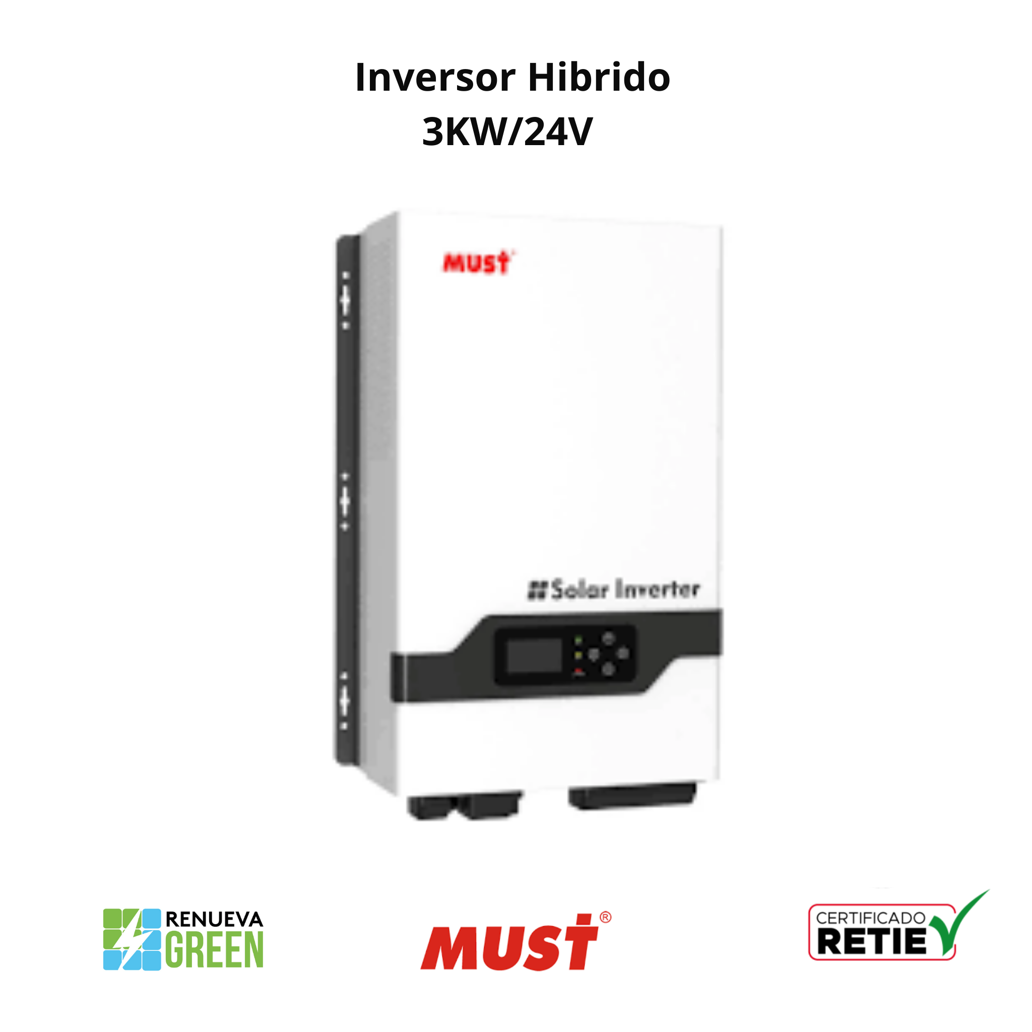 Inversor Hibrido 3KW24V 1
