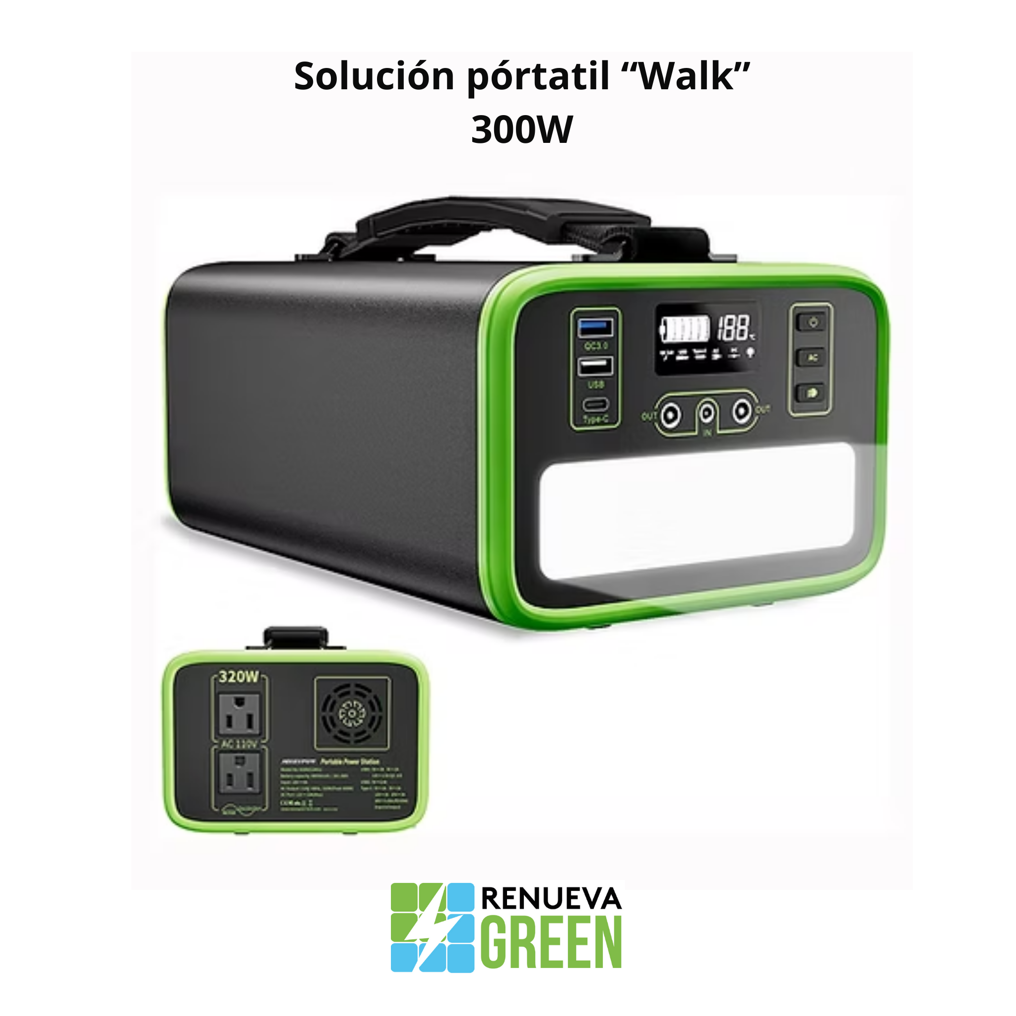 Solución pórtatil “Walk” 300W 1